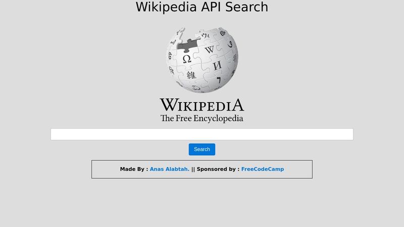 Wikipedia API Search