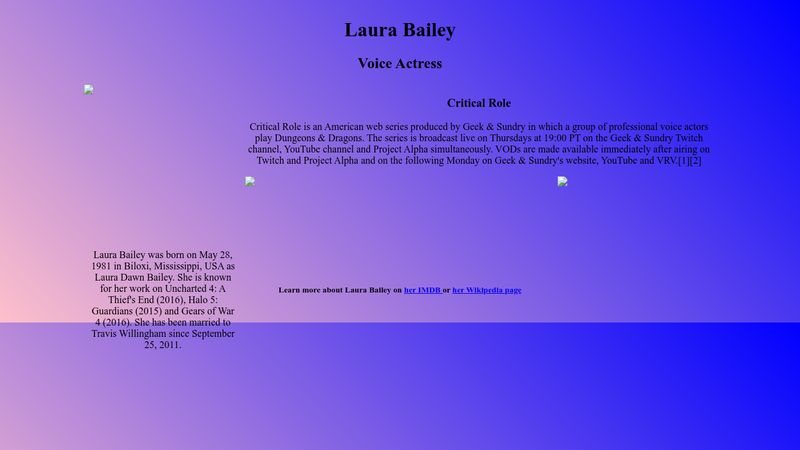 Laura Bailey - Wikipedia