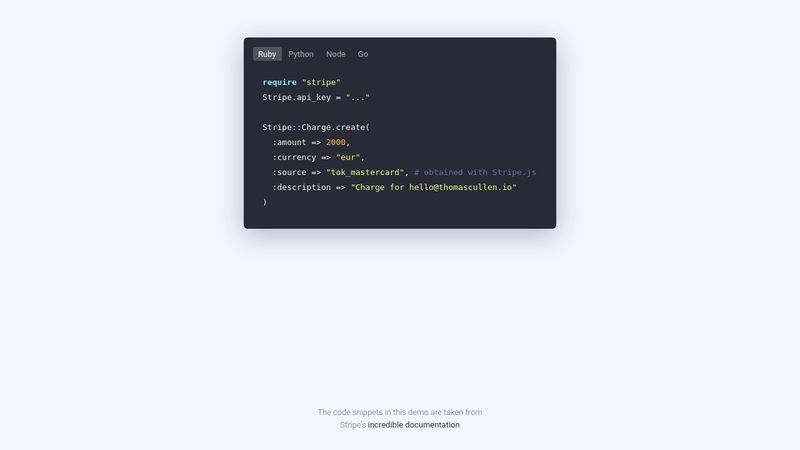 Code Snippets Animation