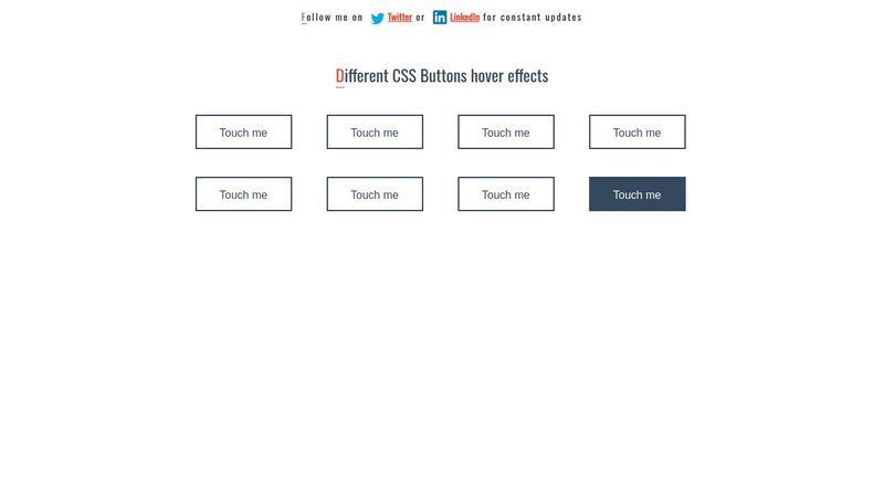 CSS Buttons hover effects
