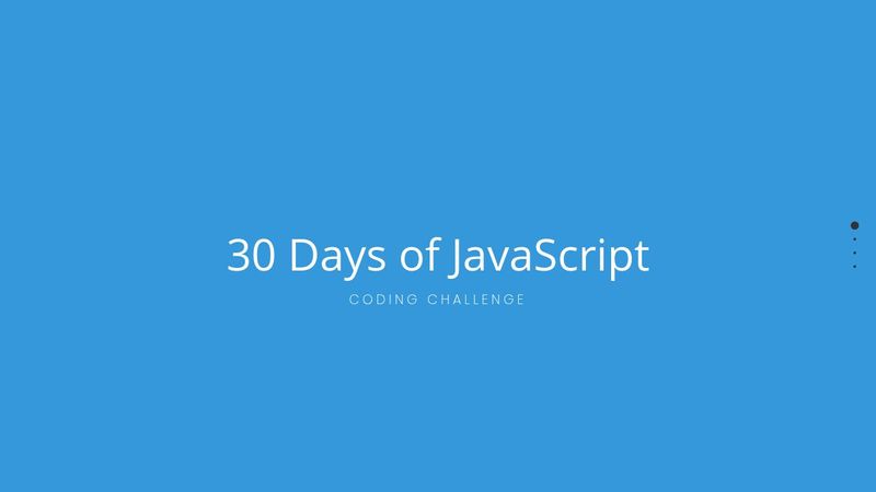 30 Days of JavaScript