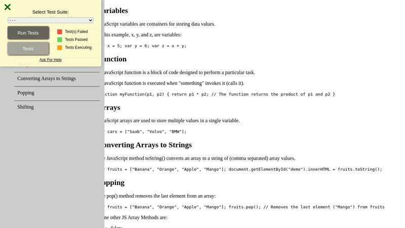 Technical Documentation Page - HTML