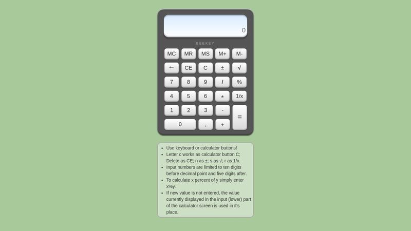 JavaScript Calculator