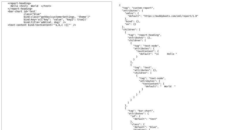 Report Template Parser