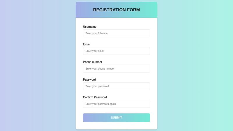 Complete Form Validation using Javascript