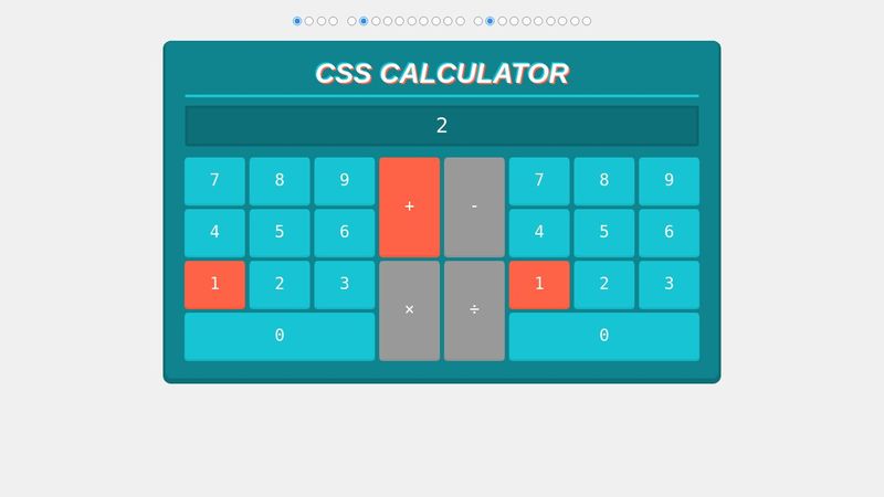 Creative Coding with CSS Course 12: Final Calculator