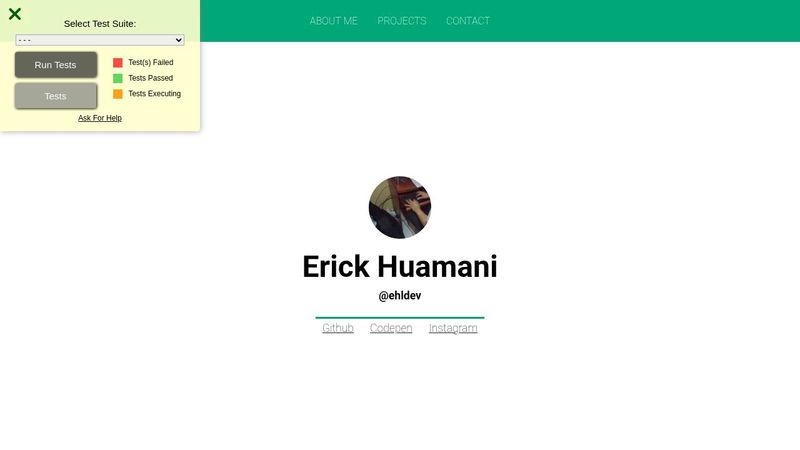 FreeCodeCamp - Personal Portfolio Webpage