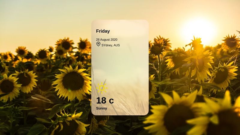 Weather App UI || HTML/CSS