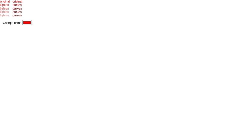 Sass lighten / darken like functions that works with CSS variables