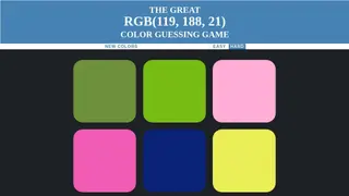 RGB Color guessing game