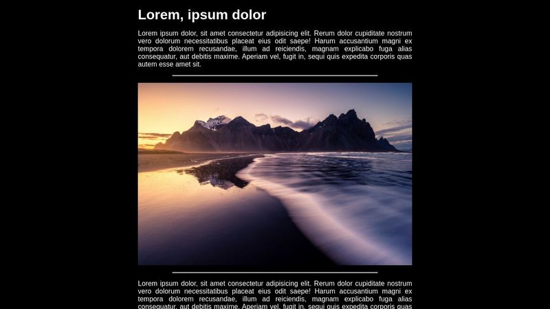 Responsive Single Page - HTML/CSS