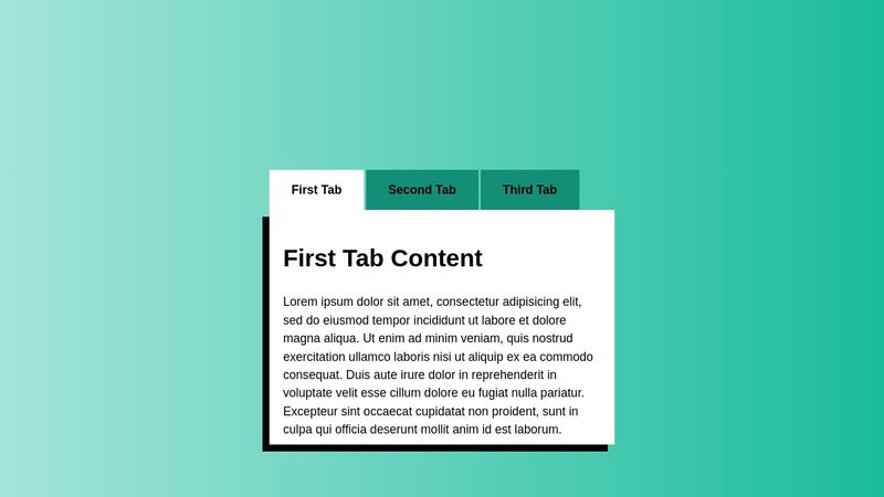 Pure CSS tab module