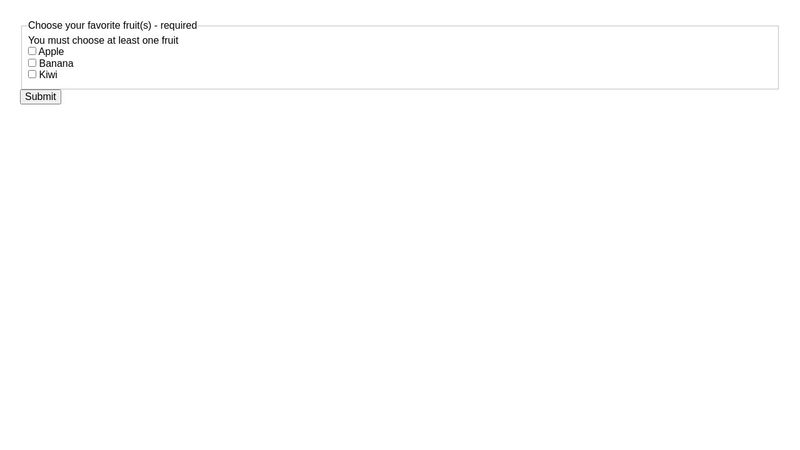required checkbox group