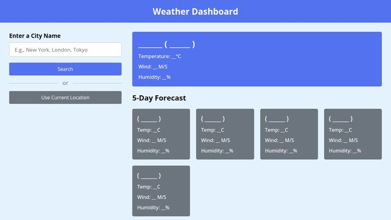 Weather App in HTML CSS and JavaScript