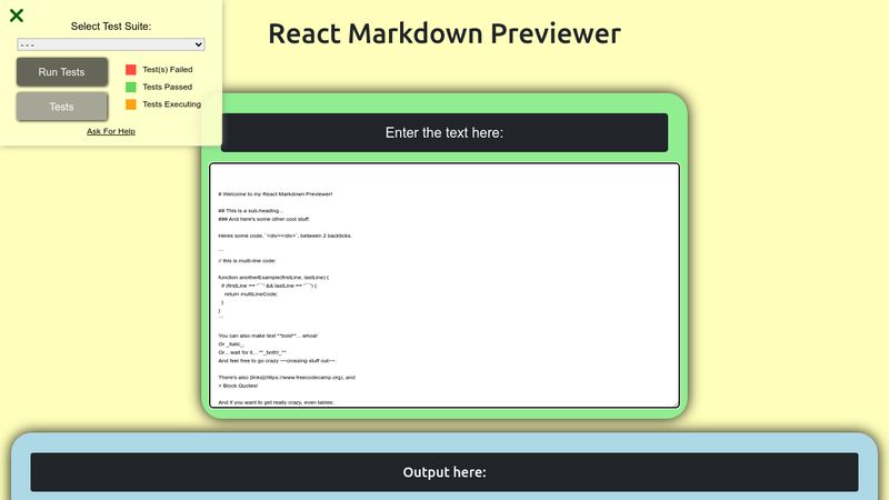 React Markdown Parser