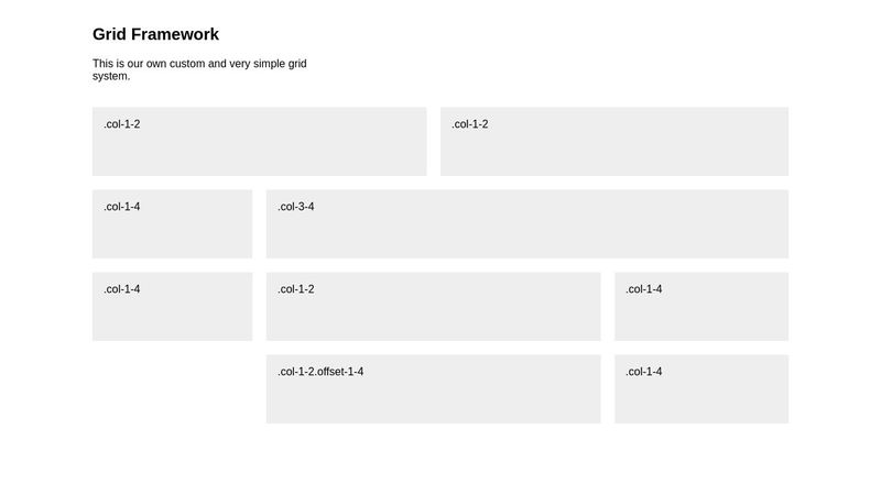 Simple Grid System