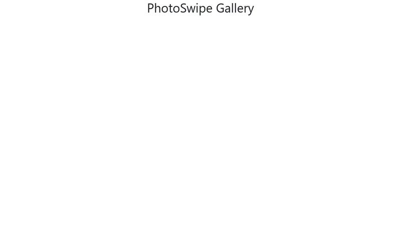 Photoswipe Gallery