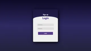 Sign up / Login Form