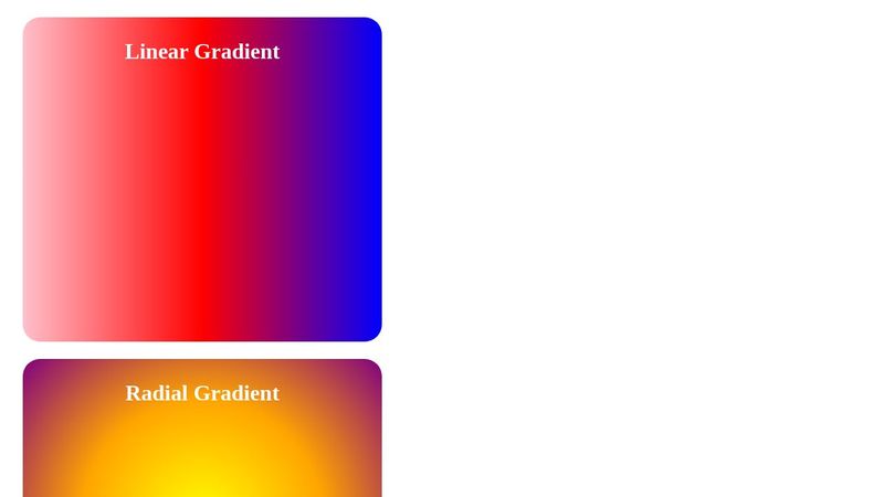 Six Types of Gradient