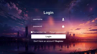 Login page