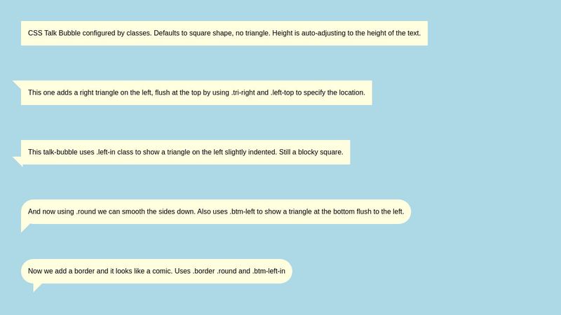 Chat Bubbles in CSS