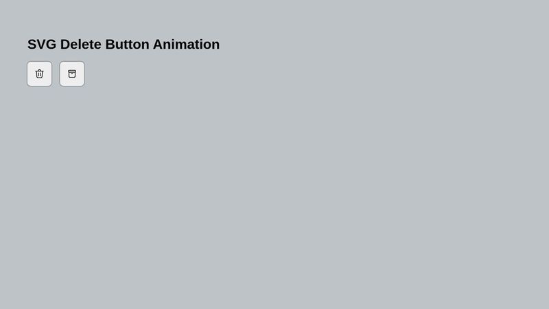 SVG Delete Button Animation