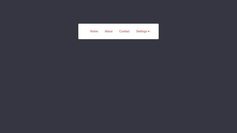 Pure CSS Dropdown Menu