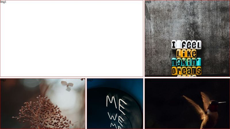 photo collage css grid