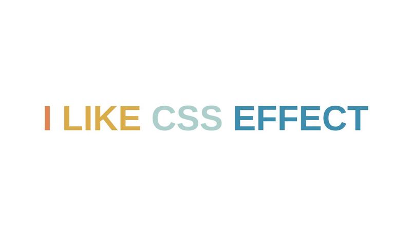 text css effect animation