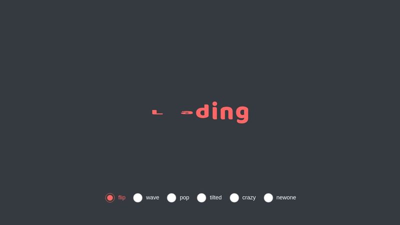text loading animation