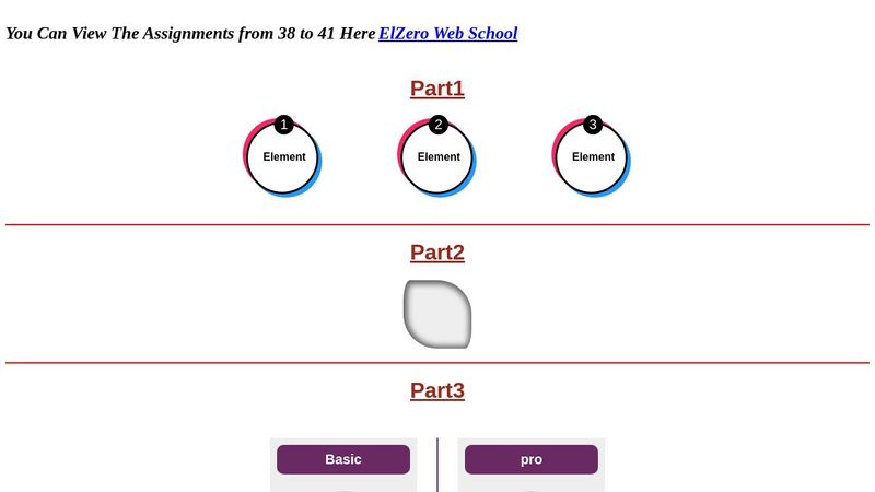 CSS Assignment 38~41