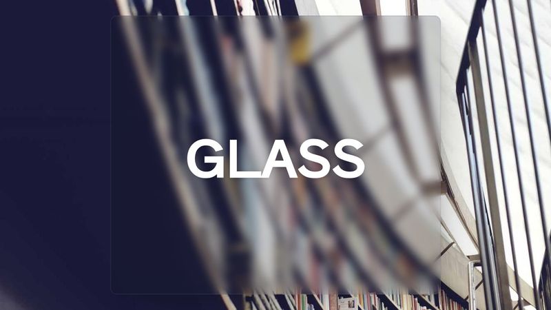 CSS Glass effect