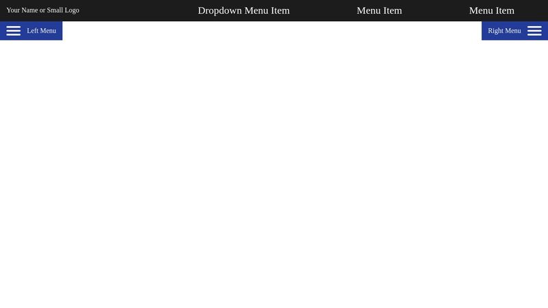 CSS Only Sticky Responsive Menu and Mobile Menu with Additional Slide ...