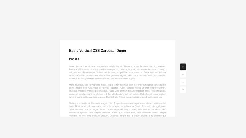 Basic Vertical CSS Carousel