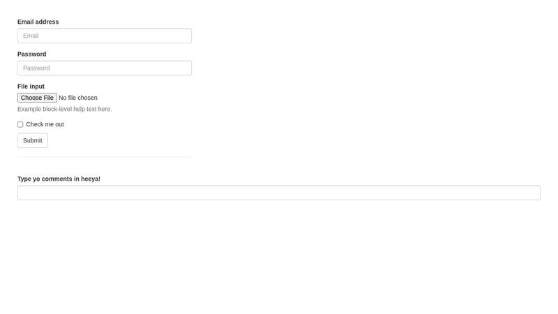 React Bootstrap form