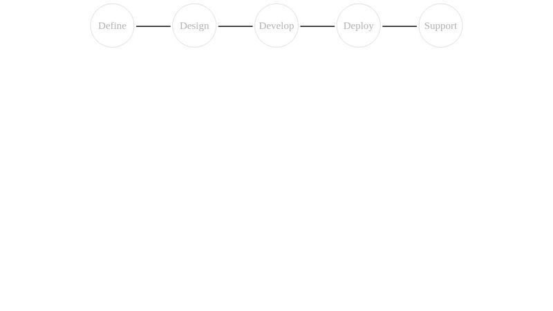 Simple Process Steps CSS