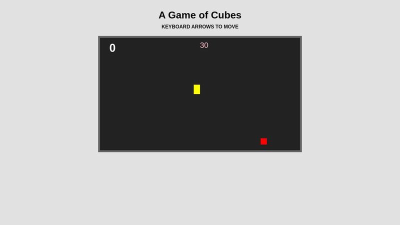 A Game of Cubes - simple Javascript game