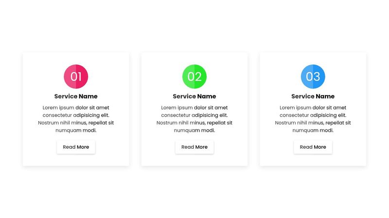 CSS:Animation Our Services Box Hover Effects
