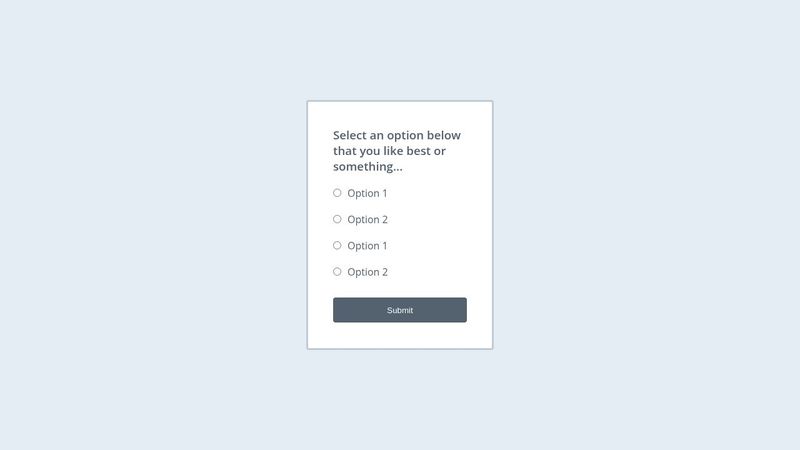 Simple Poll UI