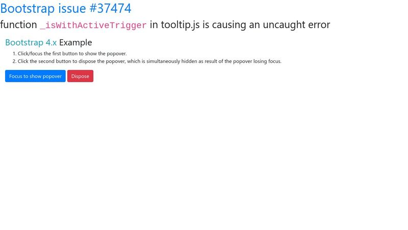 Bootstrap #37474 - function _isWithActiveTrigger in tooltip.js is ...