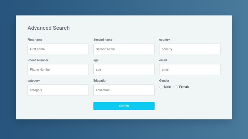 Responsive Search Form using Bootstrap5