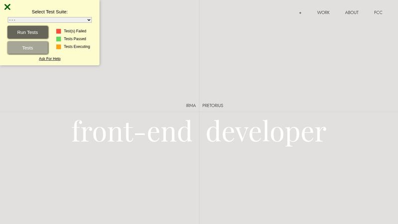FreeCodeCamp: Personal Portfolio Page