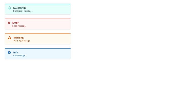 Pure HTML+CSS Alerts