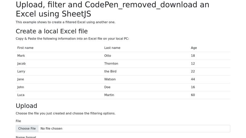 SheetJS: Create Excel from another Excel