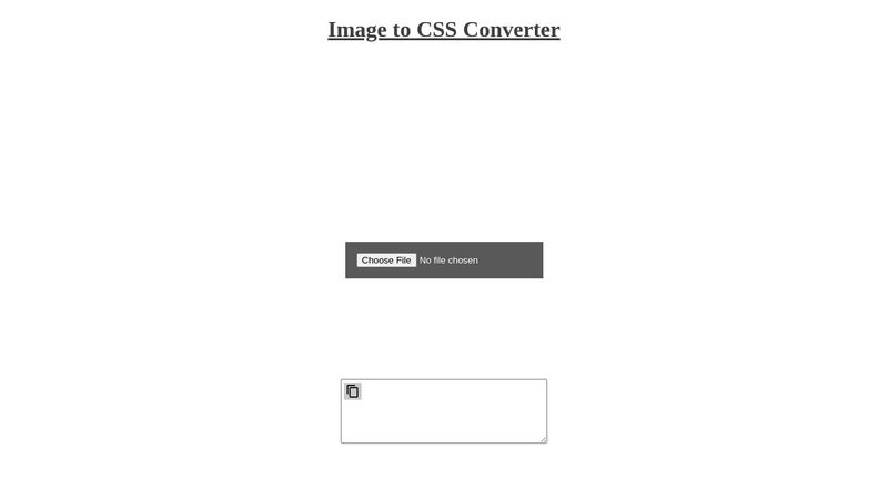 Image to CSS converter (HTML, CSS, JS) image.