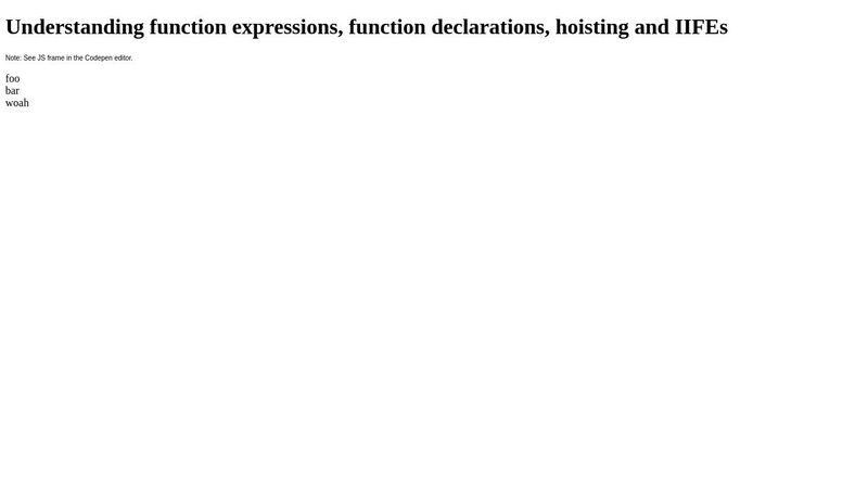 Understanding function expressions, function declarations, hoisting and ...