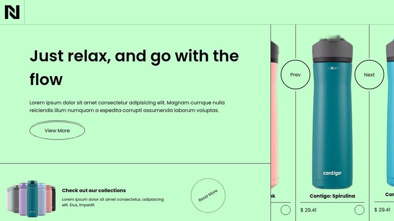 Responsive Product Landing Page w/ GSAP Animations
