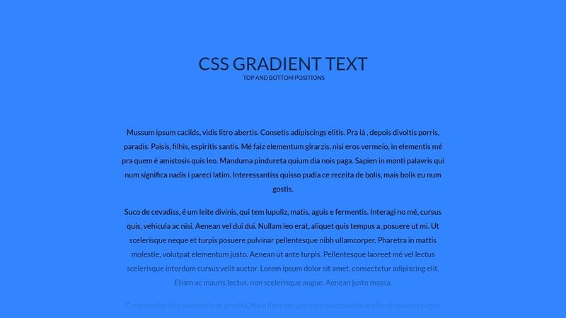 CSS Gradient Text