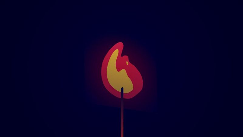Fire - Simple 2D + CSS animation