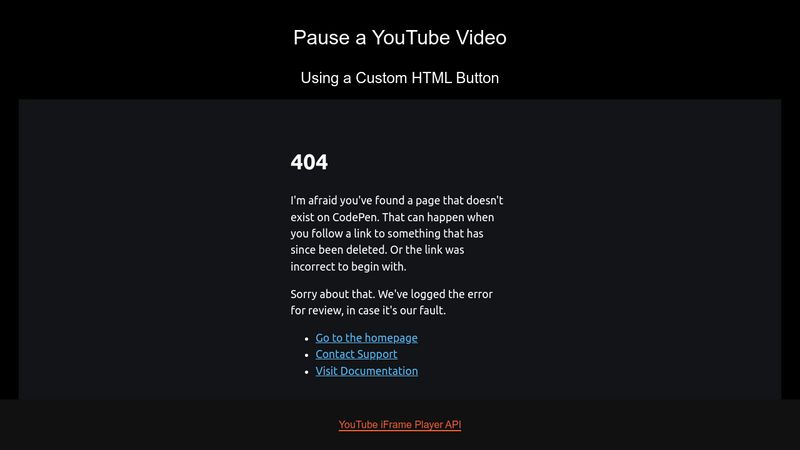 html button youtube